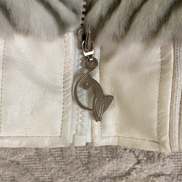 Baby Phat Vintage jacket silver and cream. Size L juniors / S women’s - Picture 6 of 9